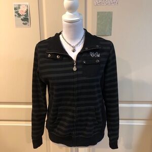 Volcom Women's Black Striped Jacket